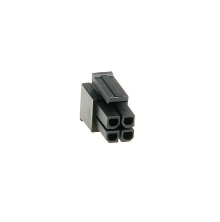 Microfit housing 4 Pin Black