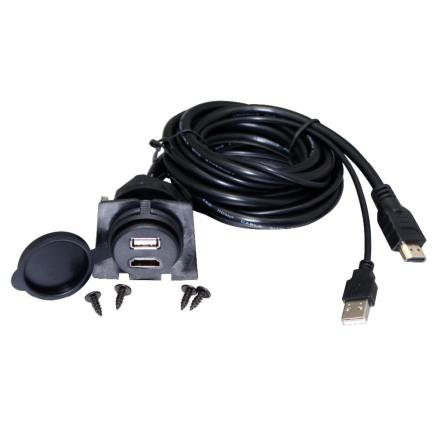 Universal HDMI & USB 2m